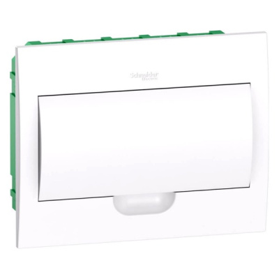 Бокс пластиковый встраиваемый с белой дверцей 1ряд/12мод, IP40 Schneider Electric Easy9 Systeme Electric Easy9 EZ9E112P2FRU