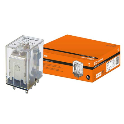 Реле промежуточное 3A 12V DC 0,5-1,5мм2 14 контактов IP40 TDM РЭК78/4 TDM ELECTRIC РЭК78 SQ0701-0035
