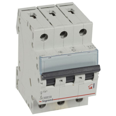 Автоматический выключатель 3P 6A B 6kA Legrand TX3 Legrand TX3 403997
