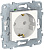 Розетка с заземлением без шторок с быстрозажимными клеммами 16A 250В Schneider Electric Unica New Белый