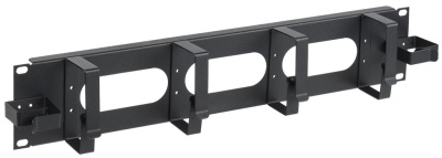 Кабельный органайзер 2U 2 боковых горизонт. и 4 вертик. кольца, черный ITK ITK  CO05-2M6R