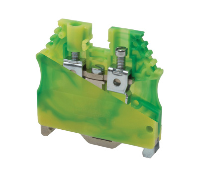 Клеммник на DIN-рейку 4мм.кв. (земля), AVK2.5/4T Klemsan Klemsan  334120