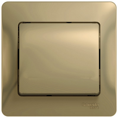 Выключатель 1-клавишный 10A (схема 1) в сборе с рамкой Systeme Electric Glossa Титан Systeme Electric Glossa GSL000412