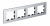 Рамка 4-постовая металл Schneider Electric AtlasDesign Nature Серебро Systeme Electric AtlasDesign Nature ATN312104