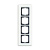 Рамка 4-постовая v.2012 ABB Carat Белое стекло ABB Carat 2CKA001754A4445
