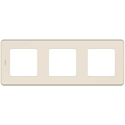 Рамка декоративная универсальная, 3 поста, Legrand Inspiria Слоновая кость Legrand Inspiria 673951
