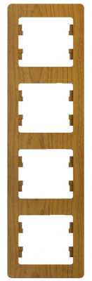 Рамка 4-постовая вертикальная Systeme Electric Glossa Дуб Systeme Electric Glossa GSL000508