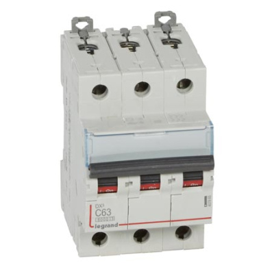 Автоматический выключатель 3P 63A C 6kA Legrand DX3 Legrand DX3 407865
