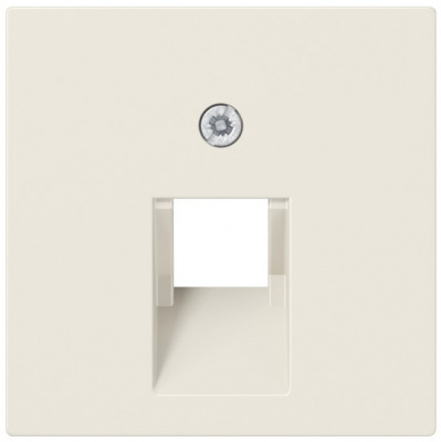 Накладка телефонной/комп (IAE/UAE) розетки 1-ой наклонной Jung Слоновая кость Jung AS 500 A569-1PLUA