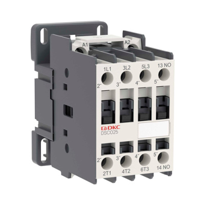 Контактор магнитный YON DSC025 25A 12,5кВт AC3 3P кат.220В AC 1НО DKC DKC  DSC025-3C10A230