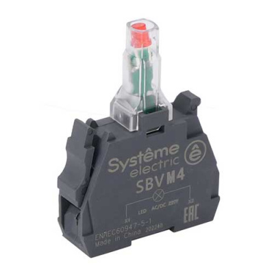 Systeme Electric Световой блок красный LED 24В DC Systeme Electric  SBVB4