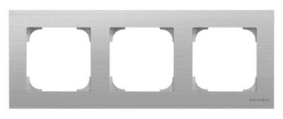Рамка 3-постовая ABB NIE Sky Нержавеющая сталь 8573 AI ABB Sky 2CLA857300A1401