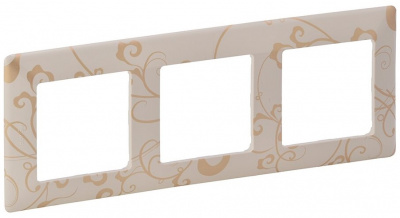Рамка 3-постовая Legrand Valena Life Ампир Бежевый Legrand Valena Life 754113