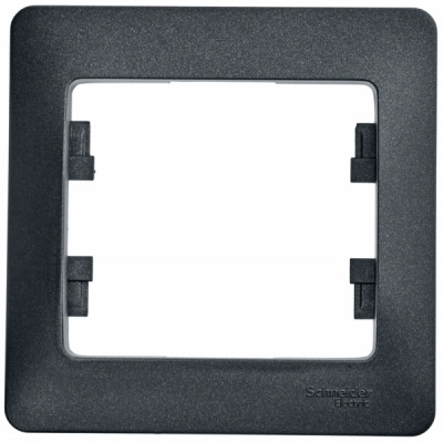 Рамка 1-постовая Systeme Electric Glossa Антрацит Systeme Electric Glossa GSL000701