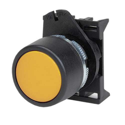 Кнопка плоская прозрачная без фиксации, желтая DKC DKC  ABHLR3