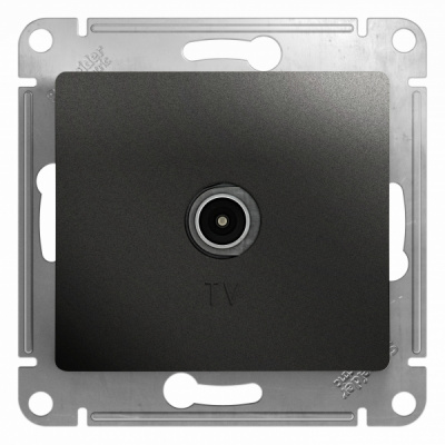 Розетка TV механизм Systeme Electric Glossa Антрацит Systeme Electric Glossa GSL000793
