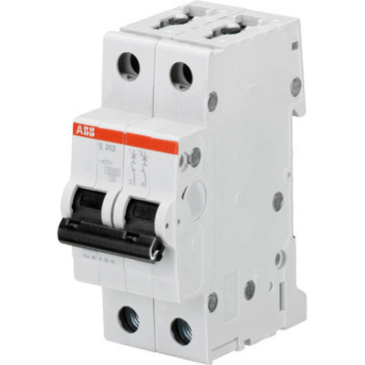 Автоматический выключатель 2P 2A (C) 6kA ABB S202 ABB S200 2CDS252001R0024
