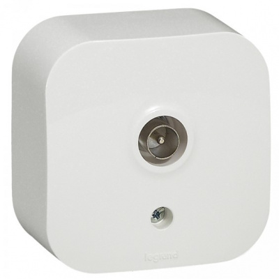 Розетка TV "звезда" IP20 Legrand Quteo Белый Legrand Quteo 782215