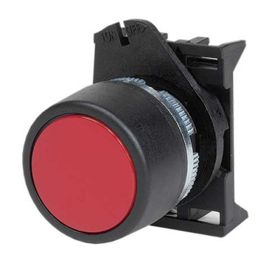 Кнопка плоская с фиксацией, красная DKC  DKC  ABDTM1