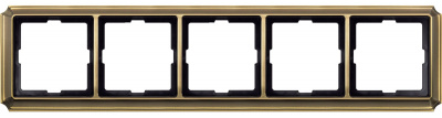 Рамка 5-постовая Merten Antique Античная латунь Merten Antique MTN483543