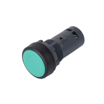 Systeme Electric Кнопка SB7 моноблочная 22мм зеленая с возвратом, пластик, 1НО+1НЗ, IP65 Systeme Electric SB7 SB7NA35