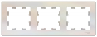 Рамка 3-постовая универсальная Schneider Electric AtlasDesign Жемчуг Systeme Electric AtlasDesign ATN000403