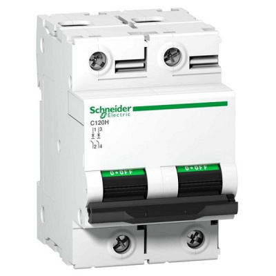 Автоматический выключатель 2P 63A D 15kA, A9N18500 Schneider Electric Acti 9 Schneider Electric Acti9 A9N18500