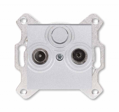Розетка TV-R оконечная серебро ABB Levit M ABB Levit M 2CHH083503A6070