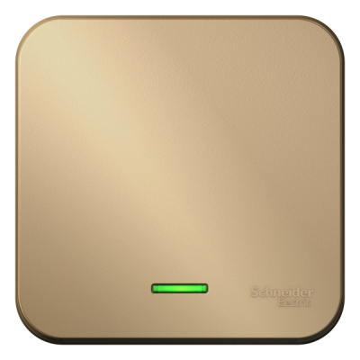 Выключатель 1-клавишный накладного монтажа (cхема 1) с подсветкой 10A 250B Systeme Electric Blanca Титан Systeme Electric Blanca BLNVA101104