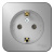 Розетка с заземлением без шторок накладного монтажа с изолирующей пластиной 16A 250В Systeme Electric Blanca Алюминий Systeme Electric Blanca BLNRA110113