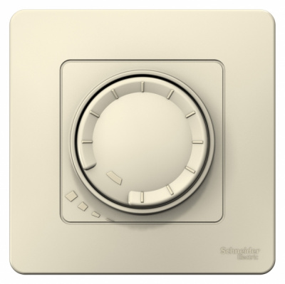 Светорегулятор поворотно-нажимной универсальный скрытой установки 400ВТ Systeme Electric Blanca Молочный Systeme Electric Blanca BLNSS040012