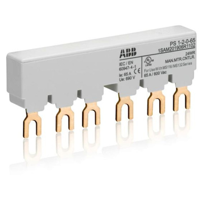 Трехфазная шинная разводка на 65A на 2 аппарата ABB ABB  1SAM201906R1102