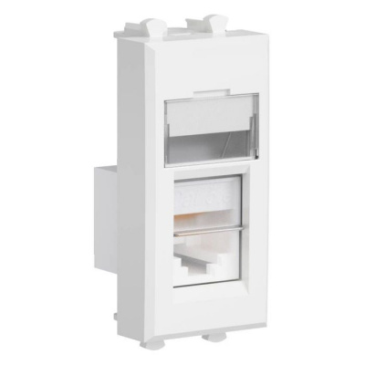 Компьютерная розетка RJ-45 модульная, кат.5е, "Avanti", "Белое облако", 1 модуль DKC DKC Avanti 4400461DKC