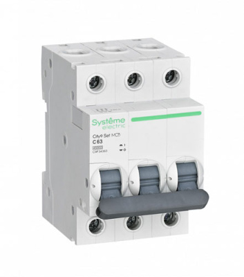 Автомат 3P 63A (C) 4,5kA 400В SE City9 Set Systeme Electric City9 Set C9F34363
