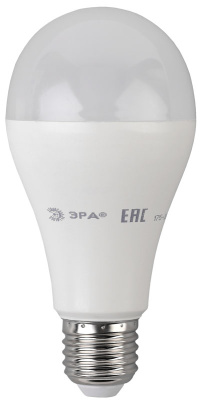 Лампа светодиодная грушевидная E27 220-240В 18Вт 4000К ЭРА ЭРА Эко ECO LED A65-18W-840-E27