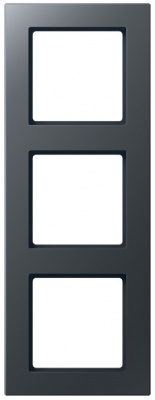 Рамка 3-постовая Jung A creation Антрацит Jung A серия AC583BFANM