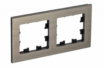 Рамка 2-постовая металл Schneider Electric AtlasDesign Nature Латунь Systeme Electric AtlasDesign Nature ATN312202