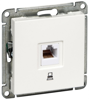 Розетка компьютерная 1-ая RJ45 кат.5e Wessen 59 Белый Wessen Wessen 59 RSI-152K5E-1-86