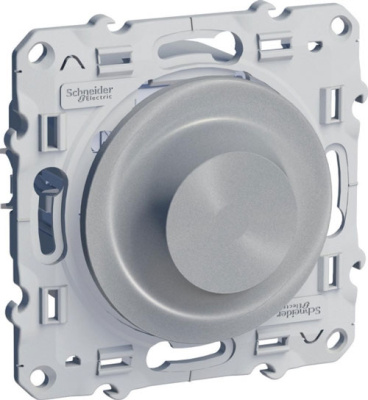 Светорегулятор поворотный универсальный 20-420 Вт Schneider Electric Odace Алюминий Schneider Electric Odace S53R515
