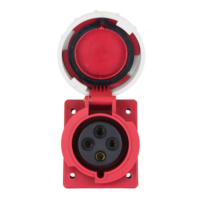 Розетка стационарная внутренняя угловая 4142 3P+PE 16A 380В IP67 EKF PROxima EKF  ps-4142-16-380