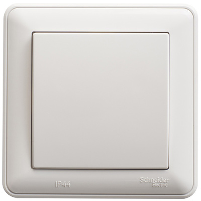 W59 AQUA 1-клавишный Переключатель, 10АХ, IP44, в сборе, белый Schneider Electric Systeme Electric  VS610-156B-18
