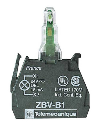 Блок светодиодный 24В белый винтовое крепление Schneider Electric Schneider Electric  ZBVB1