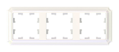 SE AtlasDesign ANTIQUE Рамка 3-постовая Жемчуг Systeme Electric AtlasDesign ATN100403