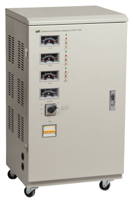 Стабилизатор напряжения электромеханический 30kVA 3х45A вход.напряжение 160-250V IEK СНИ3 IEK СНИ3 IVS10-3-30000