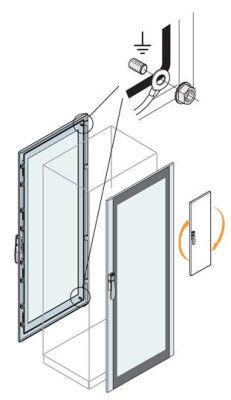 Дверь фронтальная/задняя со стеклом 2200x600мм ABB IS2 ABB IS2 ET2260K