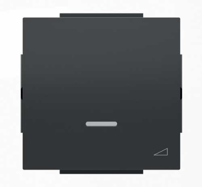 Накладка светорегулятора клавишного ABB NIE Sky Черный бархат 8560.1 NS ABB Sky 2CLA856010A1501