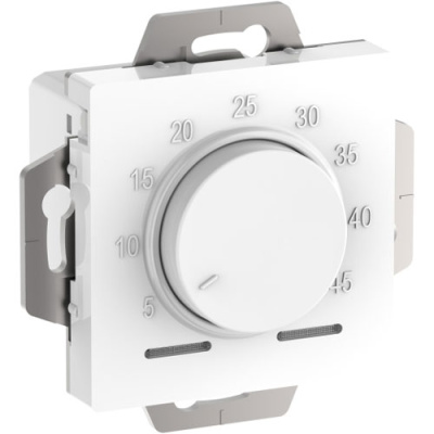 Термостат электронный теплого пола с датчиком от +5 до +45°C 10A Schneider Electric AtlasDesign Белый Systeme Electric AtlasDesign ATN000135