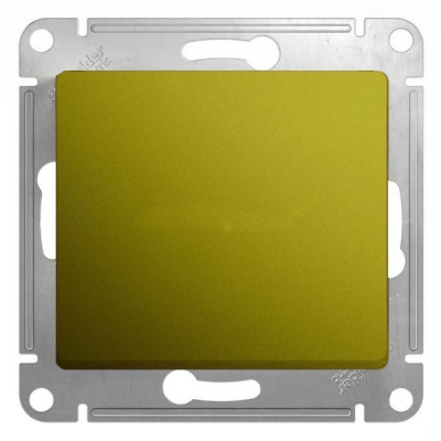 Выключатель кнопочный (схема 1) 10AX механизм Systeme Electric Glossa Фисташковый Systeme Electric Glossa GSL001015