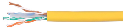 Кабель связи витая пара U/UTP, кат.5E 4x2х24AWG solid, LSZH, 305м, оранжевый ITK ITK  LC1-C5E04-127