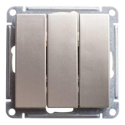 W59 3-клавишный Выключатель, 10АХ, механизм, шампань Schneider Electric Systeme Electric  VS0510-351-4-86